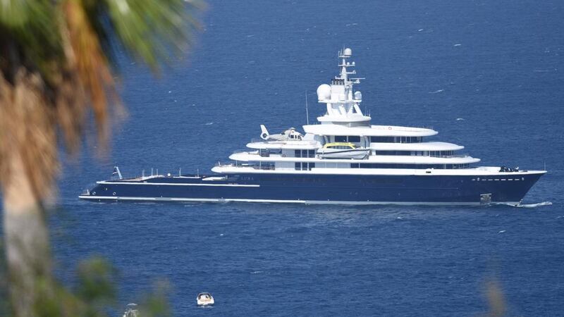 Luxury "Luna" yacht is seen anchored at Bodrum in Mugla Province of Turkey. Ali Balli / Anadolu Agency / Getty 