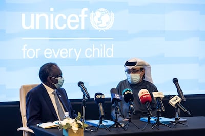 DUBAI, UNITED ARAB EMIRATES. 25 JANUARY 2021. The first National UNICEF Ambassador from the UAE, Majid Al Usaimi, at a press conference in Dubai. (Photo: Antonie Robertson/The National) Journalist: Georgia Tolley. Section: National.