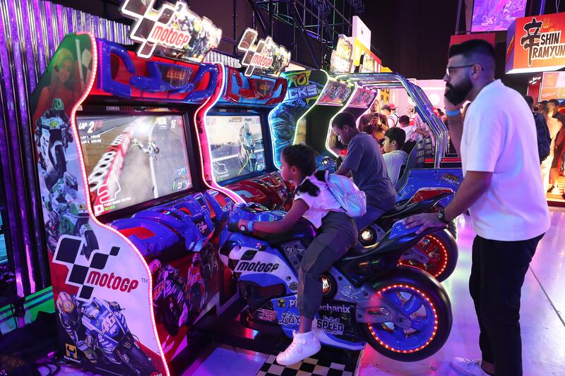 Classic arcade cabinets were a joy for the young and old. All photos: Pawan Singh / The National
