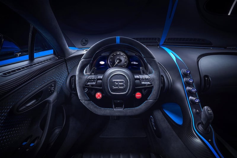 The Bugatti Chiron Pur Sport goes from 60 to 120kph in 4.4 seconds, and from 80 to 120kph in 2.4 seconds. Photo: Sami Sasso