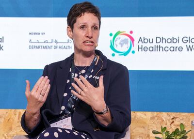 Paula Gallant, senior vice president of asset management at M42 in Abu Dhabi, said health recruitment is very difficult. Victor Besa / The National