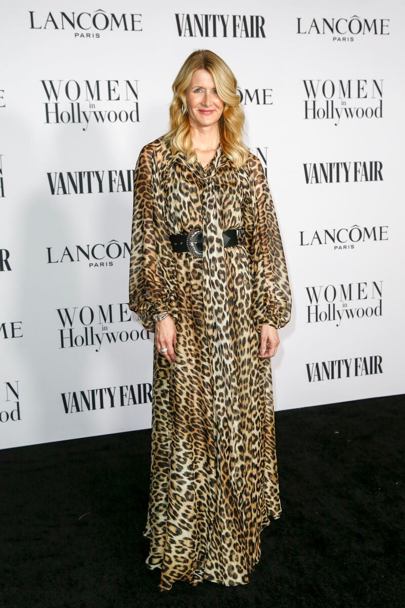 Laura Dern in Antonio Berardi at the Vanity Fair and Lancome Women In Hollywood Celebration at the Soho House in Hollywood, California. EPA