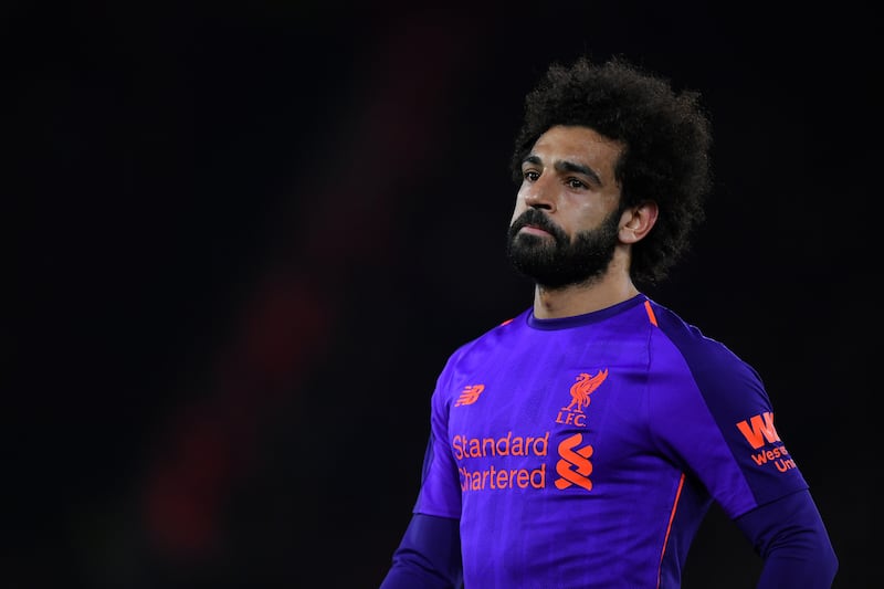 SOUTHAMPTON, ENGLAND - APRIL 05:  Mo Salah of Liverpool looks on during the Premier League match between Southampton FC and Liverpool FC at St Mary's Stadium on April 05, 2019 in Southampton, United Kingdom. (Photo by Dan Mullan/Getty Images)