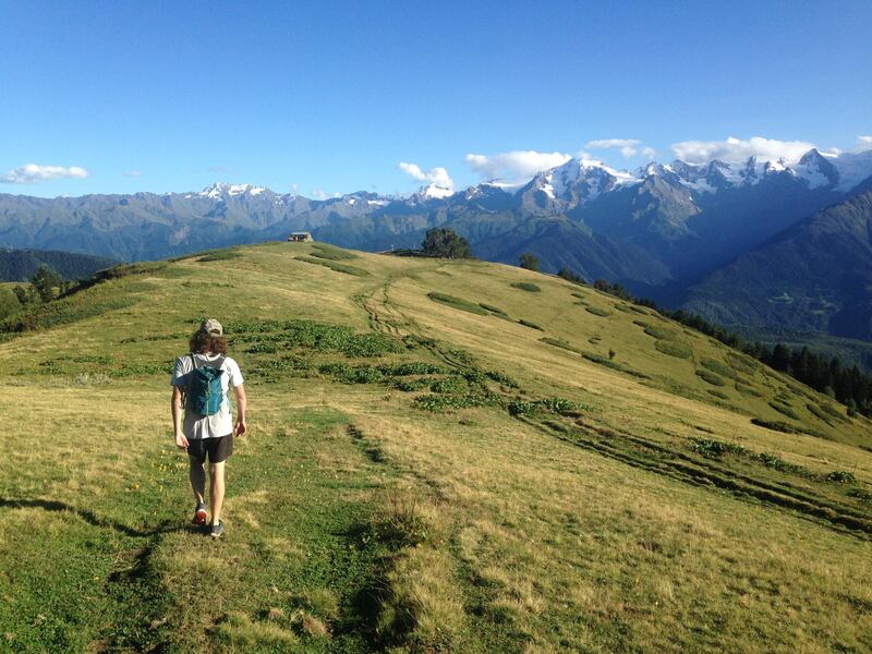 Hiking in Georgia's Svaneti region. Tom Allan