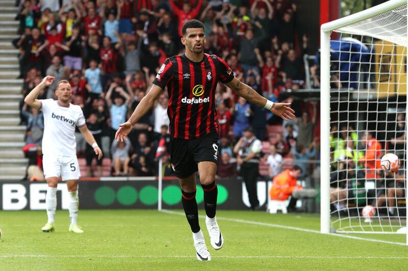 Bournemouth 1 (Solanke 82') West Ham 1 (Bowen 51'): A late leveller from Dominic Solanke earned new Cherries manager Andoni Iraola a point in his first game in charge after Jarrod Bowen has put West Ham in front with a curling finish. Hammers manager David Moyes said: "There's a lot of talk about needing to buy a centre-forward, but I'm going to see if Jarrod can do the job." Getty