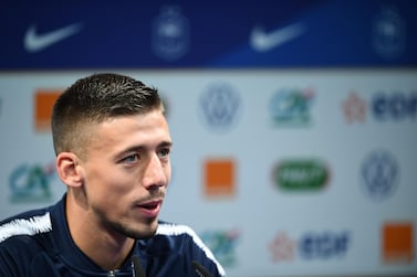 Clement Lenglet, pictured during a press conference while on international duty with France, has agreed with the postponement of the clasico. AFP