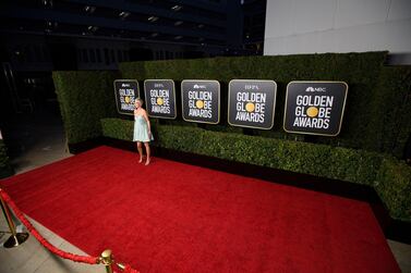 Kristen Wiig arriving for the 78th annual Golden Globe Awards ceremony at the Beverly Hilton Hotel, in Beverly Hills. EPA
