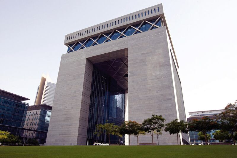 The DIFC building in Dubai. The UAE has taken steps to ensure the implementation of a robust financial regulatory framework. Jeff Topping / The National