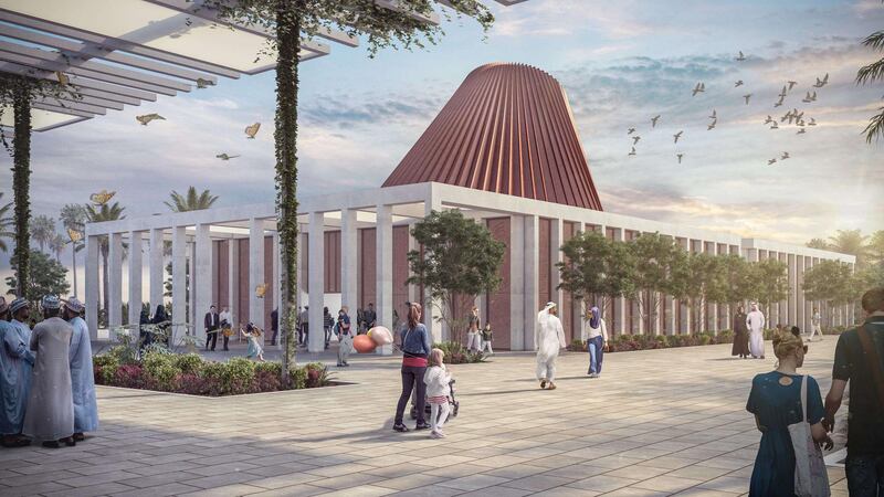 Ireland's pavilion for Expo 2020 Dubai is inspired by the megalithic Newgrange tomb. Courtesy Embassy of Ireland in the UAE