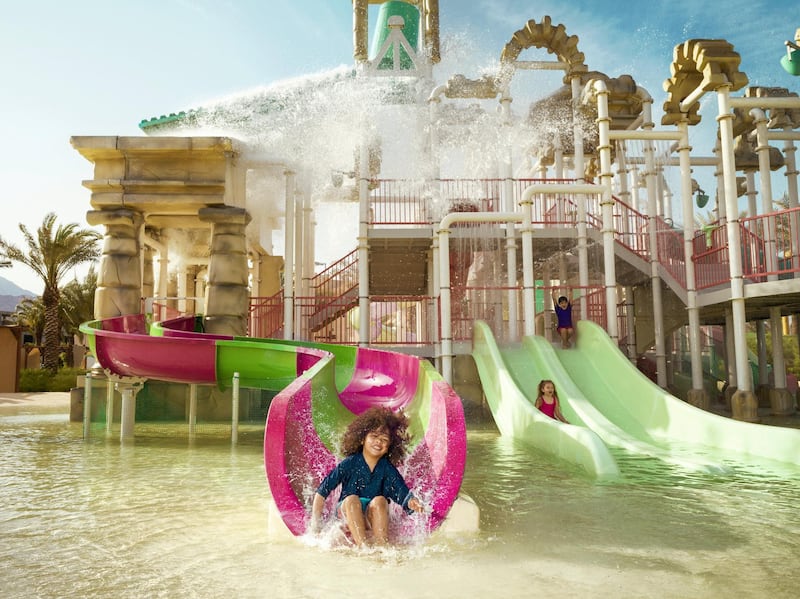 Children under 12 can enjoy all the slides, rides and fun at the Aqua Jerash playground.