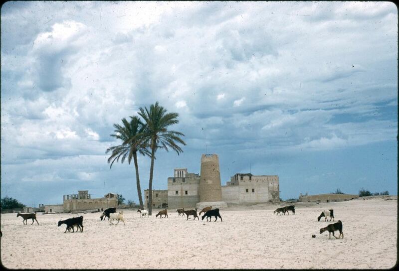 Ajman Fort, taken at around 1957.