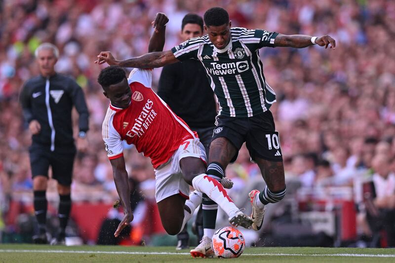 Bukayo Saka - 6. His usual industrious self, but he found clear opportunities hard to come back in the first half and steered a tame effort straight at Onana from point-blank range after a passing masterclass from the men in red. AFP