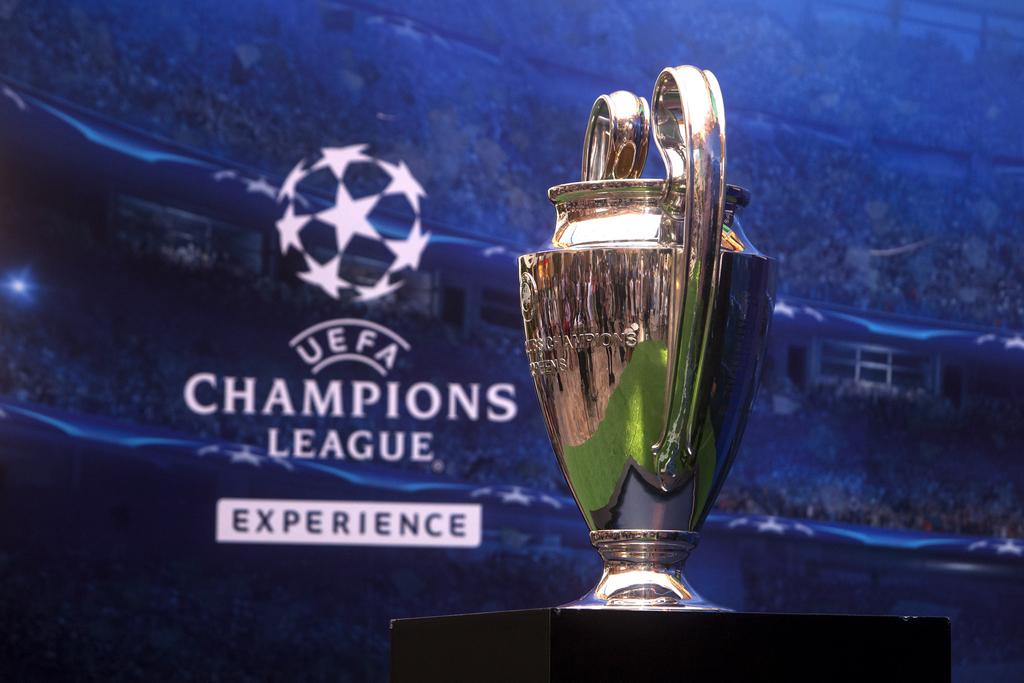 The Champions League trophy at the Champions League experience in Abu Dhabi. Christopher Pike / The Natonal
