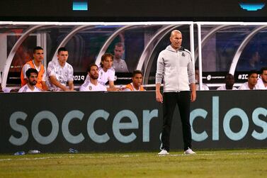 It was a tough night for Real Madrid's manager Zinedine Zidane. AFP