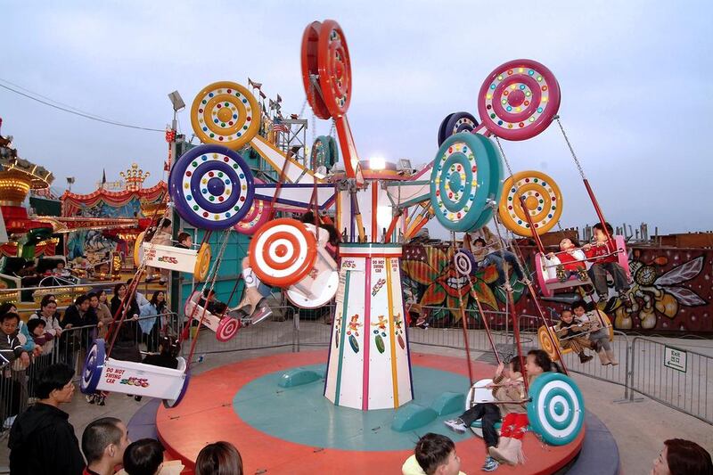 The month-long family carnival at Marina Mall, Abu Dhabi, features 25 rides. Courtesy Marina Mall