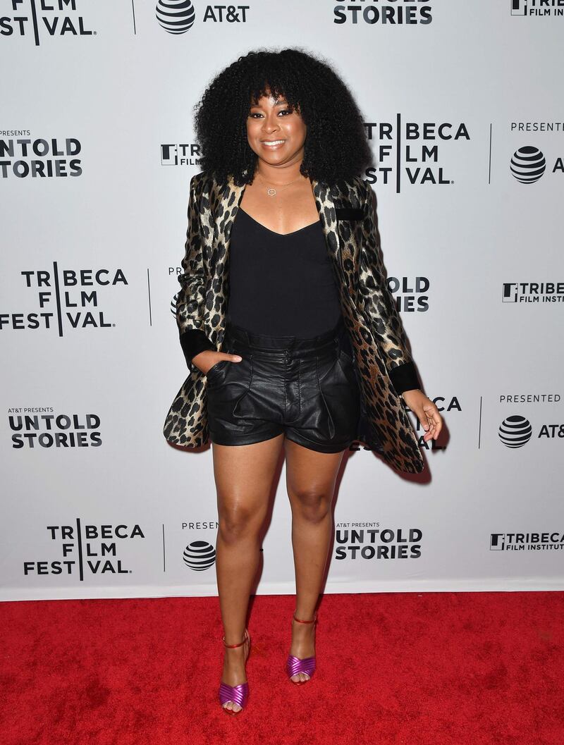 Phoebe Robinson attends the 'AT&T presents: Untold Stories Luncheon' ahead of the 2019 Tribeca Film Festival on April 22, 2019.AFP