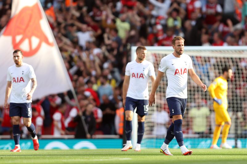 Harry Kane of Tottenham Hotspur after another forgettable match for the club. Getty