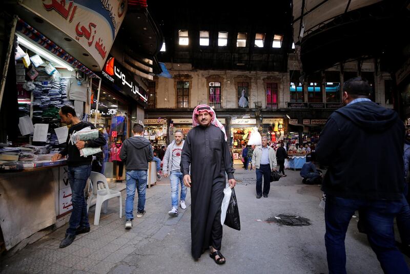 A Jordanian man shops in al-Hamidieh Souk in Damascus, Syria. Reuters