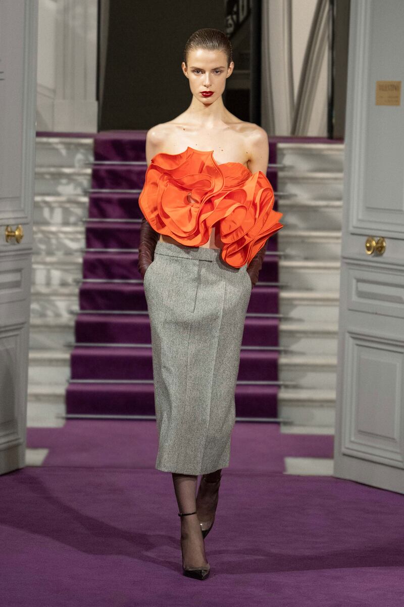 A look from Valentino's spring 2024 haute couture collection. Photo: Valentino