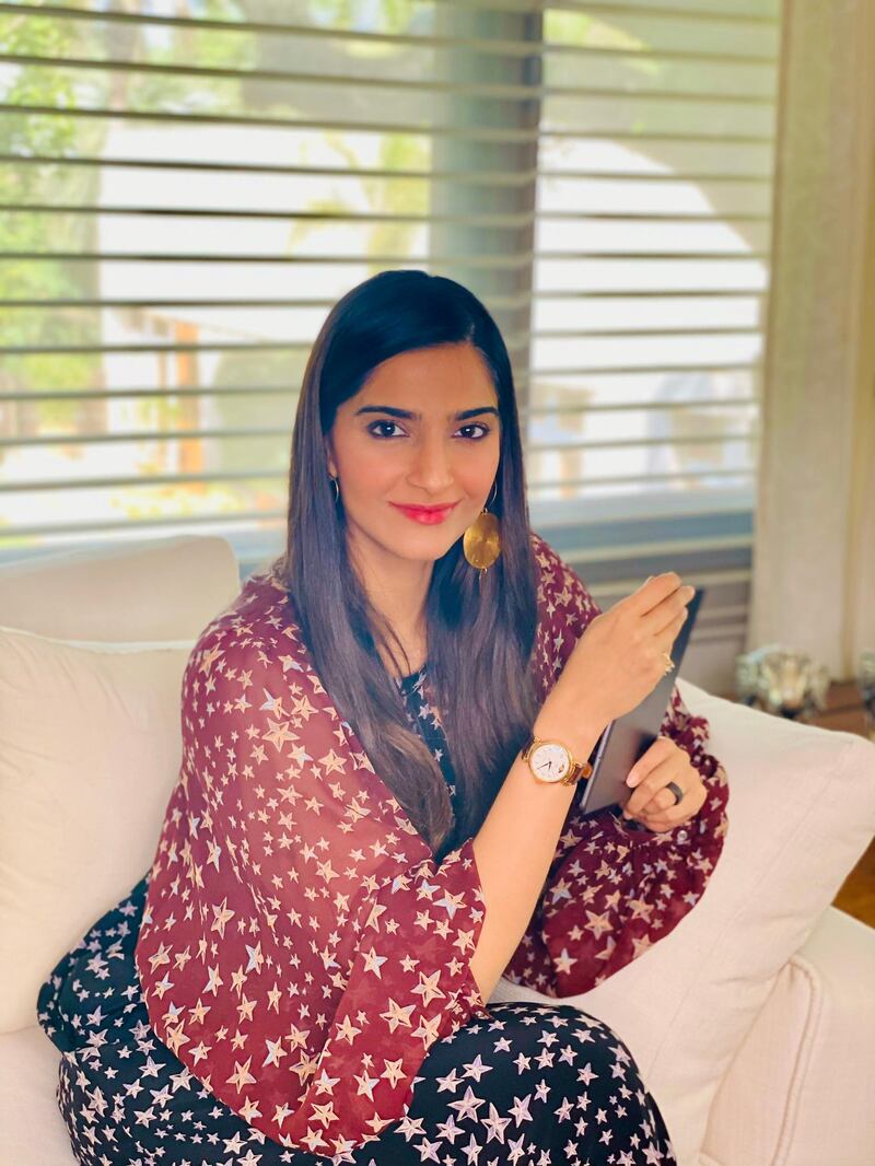 Sonam Kapoor with begin the reading of 'The Little Prince'. Courtesy IWC Schaffhausen