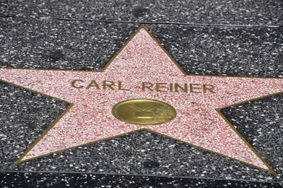 The star of US comedy legend Carl Reiner is seen on the Walk in Hollywood, California, June 30, 2020.   The nine-time Emmy Award winner died at the age of 98 at his home in Beverly Hills on June 29, 2020. / AFP / Robyn Beck
