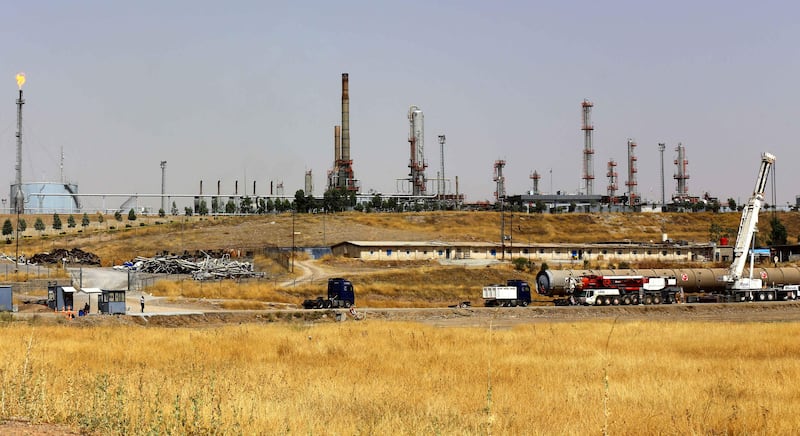 Kawergosk refinery, near Erbil, capital of Iraq's semi-autonomous Kurdish region Iraq's oil wealth is rekindling tensions between federal authorities and the northern government. AFP