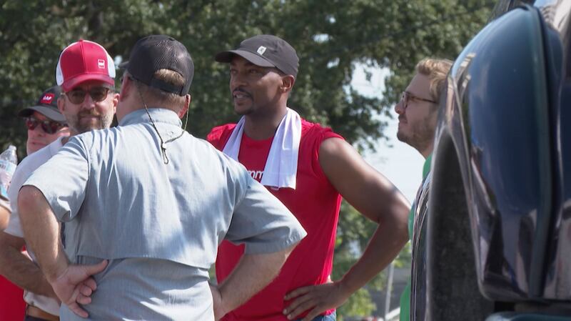 Anthony Mackie is helping homeowners who cannot afford to repair roofs destroyed by Hurricane Ida last year. AP