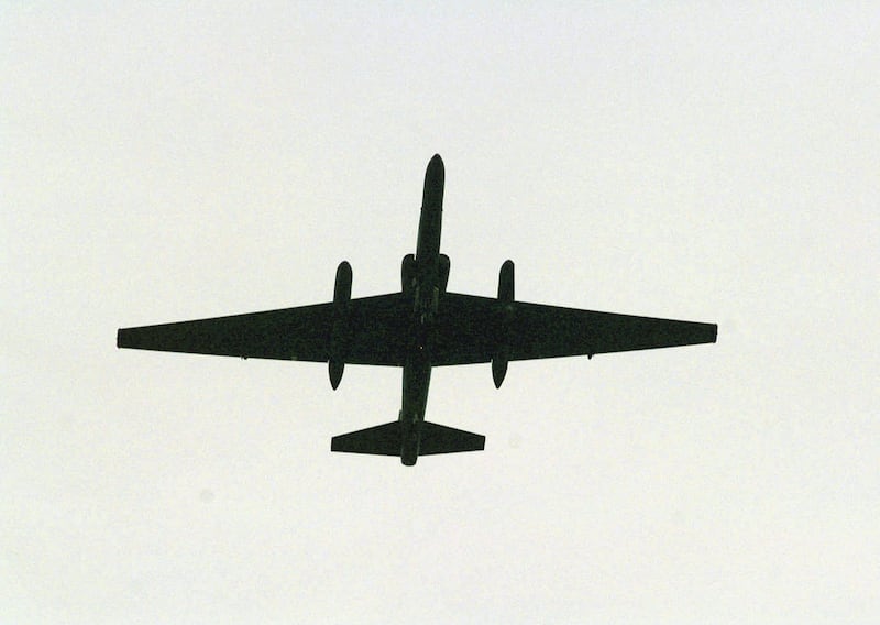 A U-2 takes off From Aviano Air Base in Italy. The aircraft was used for reconnaissance missions over the Soviet Union. Getty