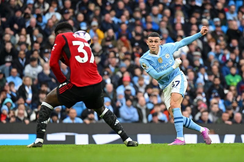 The youngster was overwhelmed like the rest of the United midfield but worked hard to try to help his side soak up wave after wave of City attacks. Took a heavy blow to the head when blocking thunderous long-range strike from Foden. Lovely ball to set Garnacho free late on. Getty Images