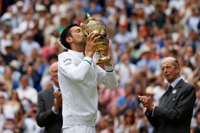 Novak Djokovic has now won Wimbledon six times. AFP