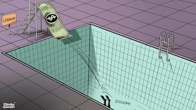 Our cartoonist Shadi Ghanim's take on the hit dollar savings have taken in Lebanon due to the country's ongoing financial crisis