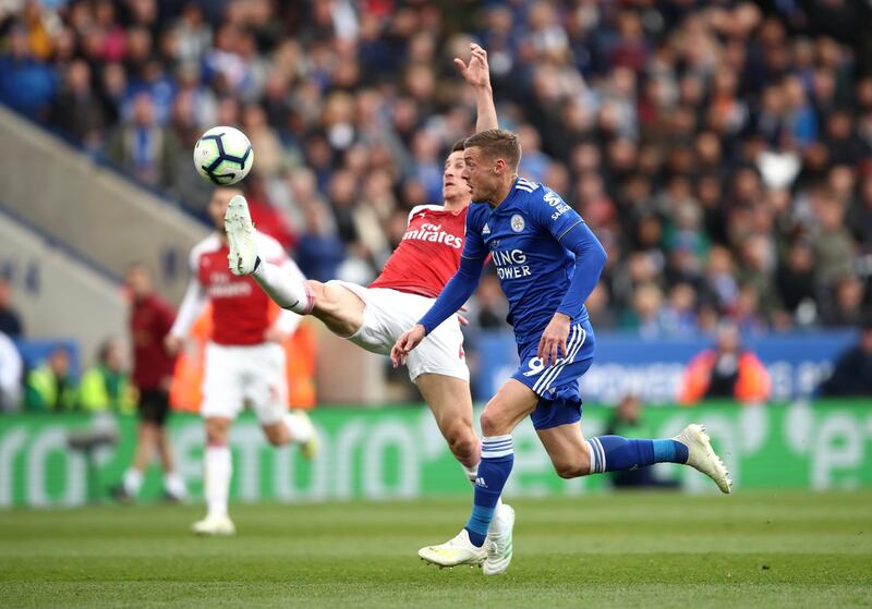 Jamie Vardy: 18 goals, 4 assists, 147 minutes per goal.  Getty Images