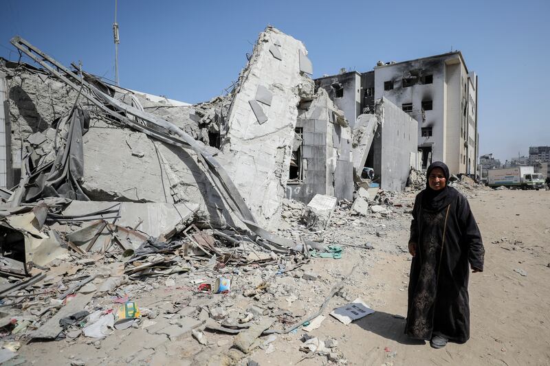 Al Shifa Hospital was heavily damaged during the two-week raid by Israeli forces. Reuters