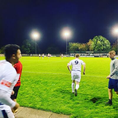 There is high demand for match tickets of Trafford FC as they are one of the very few able to host fans. Courtesy Andy Mitten