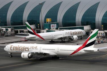 Despite the extended period of not being able to fly with Emirates during Covid-19, customers in the UAE have picked the Dubai-based airline as their favourite brand. Christopher Pike / Reuters