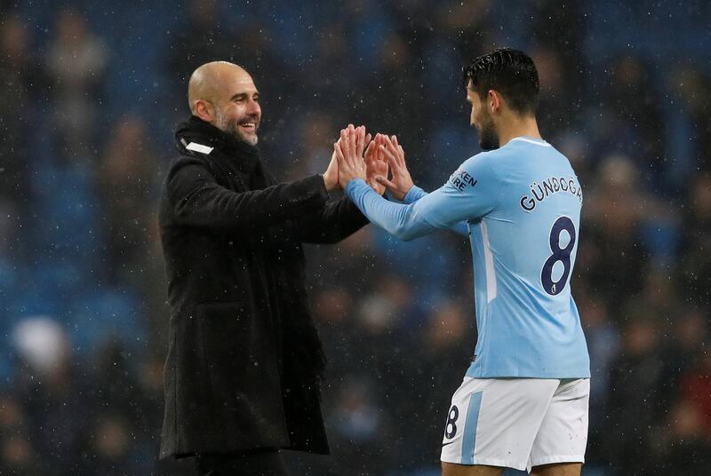 Centre midfield: Ilkay Gundogan (Manchester City) – Completed a Premier League record of 167 passes against Chelsea. Ran the midfield and showed his skill. Carl Recine / Reuters
