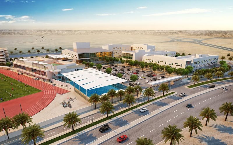 An artist’s impression of the proposed Swiss International Boarding School. It will be located in Al Jaddaf along Dubai Creek. Courtesy Swiss International Scientific School