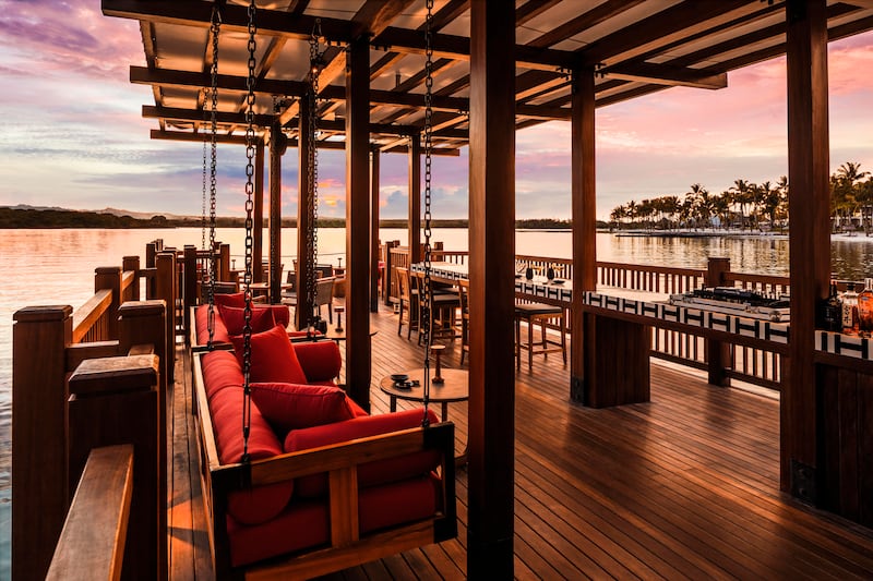 Tapasake is the Asian fusion restaurant overlooking the water.