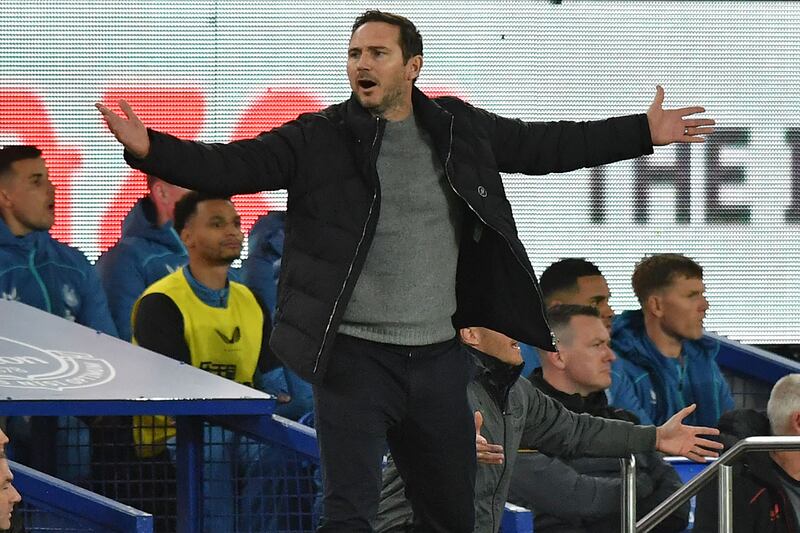 Everton manager Frank Lampard. AFP