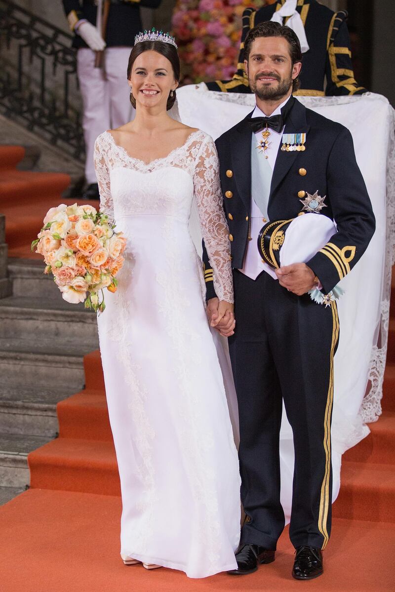 STOCKHOLM, SWEDEN - JUNE 13:  Prince Carl Philip of Sweden is seen with his new wife Princess Sofia, Duchess of Varmland after their marriage ceremony on June 13, 2015 in Stockholm, Sweden.  (Photo by Andreas Rentz/Getty Images)