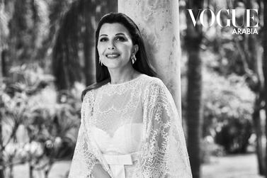 Majida El Roumi appears on the June cover of 'Vogue Arabia'. Courtesy Vogue Arabia