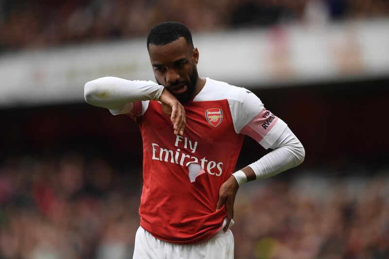 Alexandre Lacazette was disappointed with the draw with Brighton. EPA
