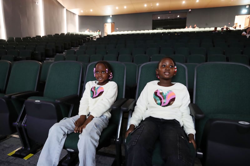 Pupils get a front-row view of the school's 650-seat theatre