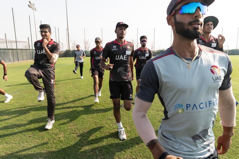 Players attend a Desert Vipers training session at Jebel Ali Shooting Club.