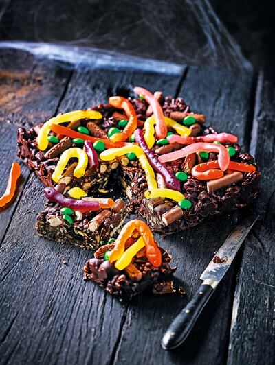 Waitrose's creepy fridge cake is easy to make with kids, and will take about 15 minutes. Courtesy Waitrose 