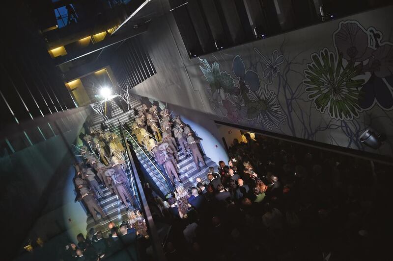 Zegna's Fabulae Naturae event, held in Milan in May, combined performance art, nature-inspired visuals and limited-edition collectibles, with a focus on conservation and sustainability. Courtesy: Lucy + Jorge Orta