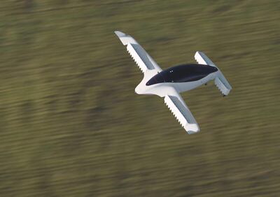 FILE PHOTO: A picture from Munich flying taxi startup Lilium shows its five-seater prototype in Munich, Germany, October, 2019. Lilium/Handout via REUTERS        THIS IMAGE HAS BEEN SUPPLIED BY A THIRD PARTY./File Photo