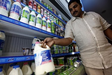 Almarai has recently increased the prices of various categories of its milk products by 5 to 9 per cent. Satish Kumar / The National
