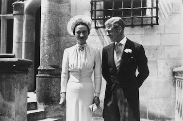 Edward VIII abdicated to marry Wallis Simpson at the Chateau de Conde, France. Getty Images