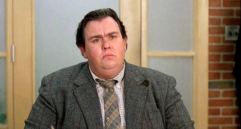 The Canadian comedy actor John Candy had only a few scenes left to shoot on the western comedy Wagon's East and was on location in Durango, Mexico when he died suddenly at the age of 43. The actor was reportedly digitally inserted in scenes to complete the film, which was a flop at the box office. Courtesy Universal Pictures